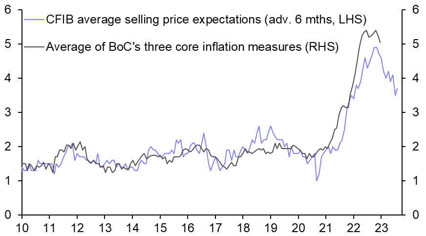 Fall in inflation partly due to one-off effects 
