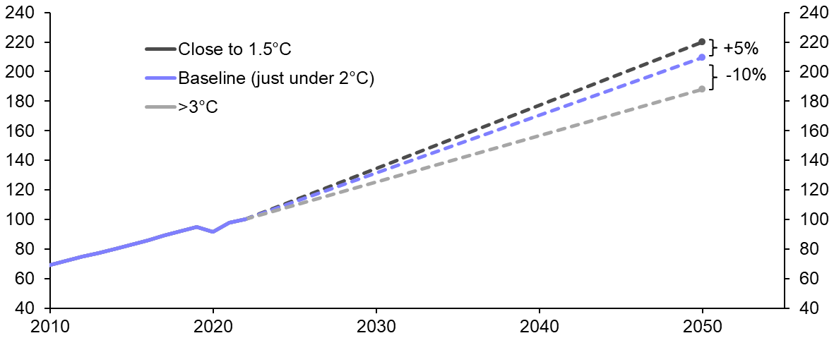 Quantifying the economic hit from climate change 
