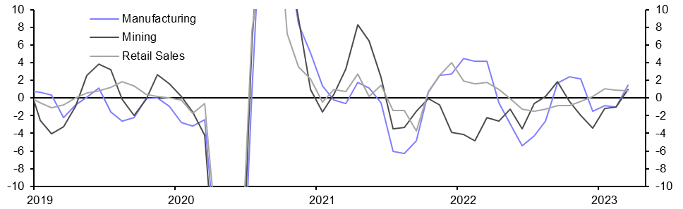 South Africa Activity Data (Mar.) 
