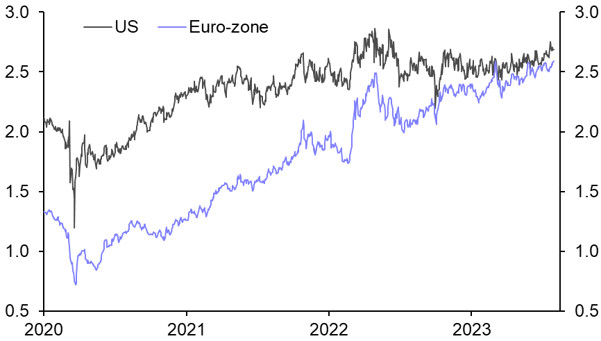 EZ bond yields may fall back after one last ECB hike
