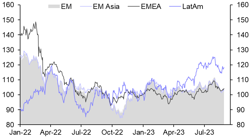 We think EMEA equities will continue to be a mixed bag
