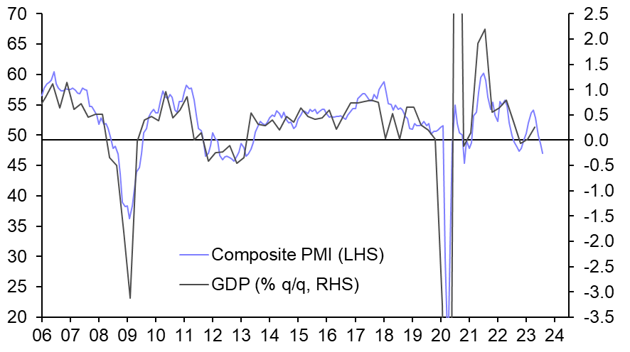 Euro-zone Flash PMIs (August 2023)
