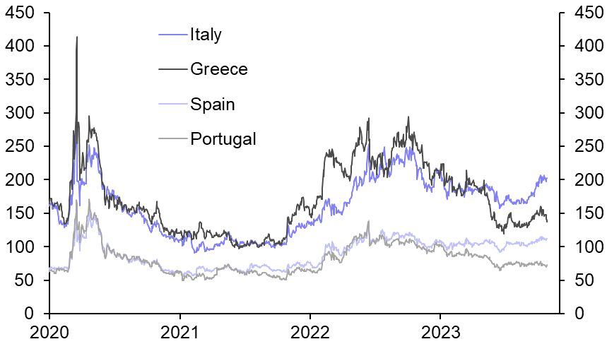 Taking stock of diverging euro-zone spreads
