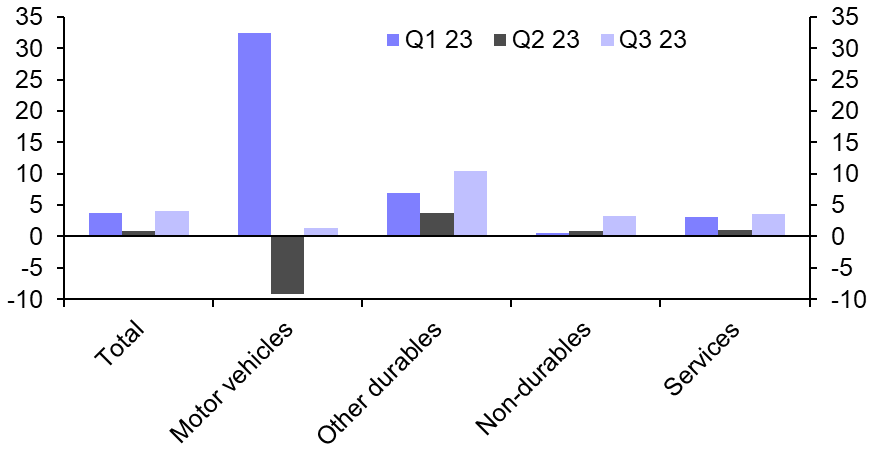 What explains the resilience of consumption?
