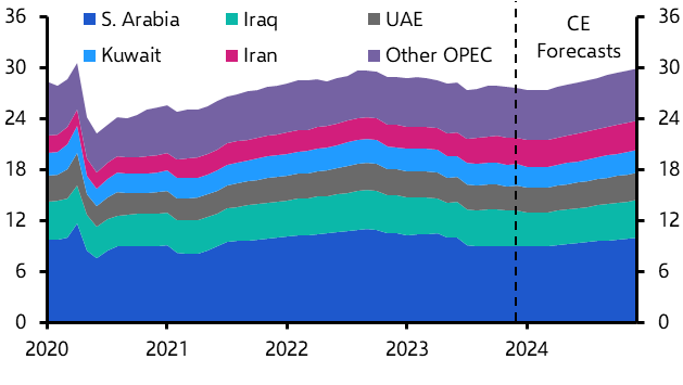 Oil prices to fall by the end of next year
