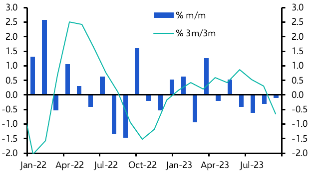 Contraction in October sets scene for stagnation in 2024
