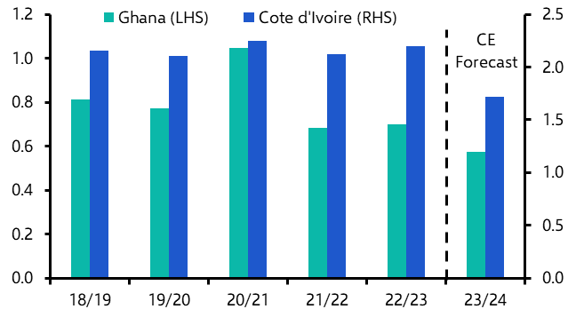 West Africa: cocoa prices to offset hit from poor harvest
