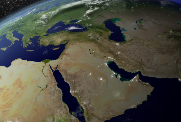 Middle East - Satellite Image 