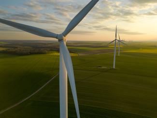 Windfarm in countryside