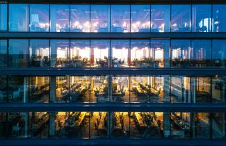 Office block at night