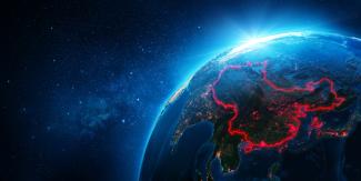 China highlighted on global view